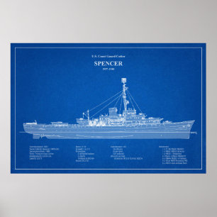 Affiche USCG Cutter Spencer wpg-36 - ABD