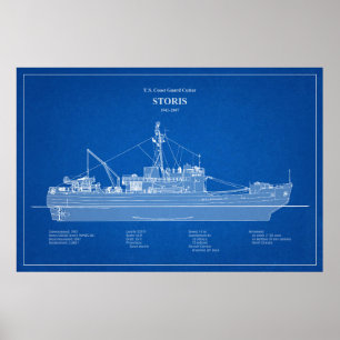 Affiche USCG Cutter Storis wmec-38 - ABD