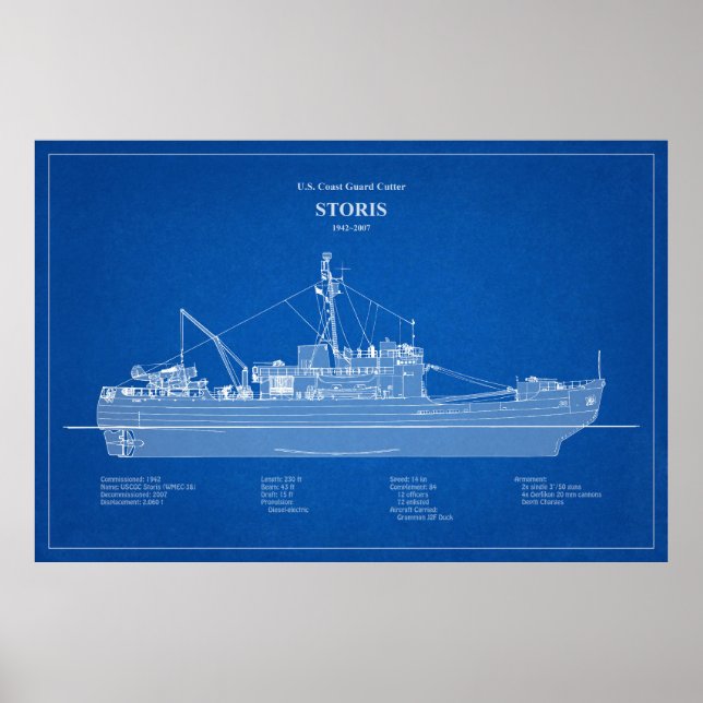 Affiche USCG Cutter Storis wmec-38 - ABD (Devant)