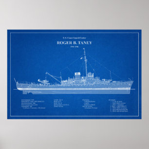 Affiche USCG Roger B. Taney whec-37 - ABD