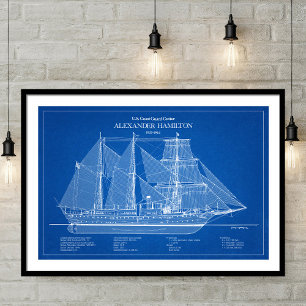Affiche USCGC Alexander Hamilton wix-272 - ABD