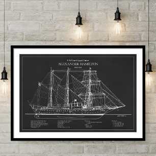 Affiche USCGC Alexander Hamilton wix-272 - ABD
