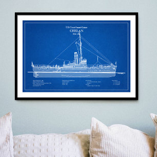 Affiche USCGC Chelan - ABD