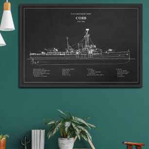 Affiche USCGC Cobb wpg-181 - PD