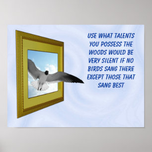 AFFICHE USE WHAT TALENTS YOU POSSESS-POSTER