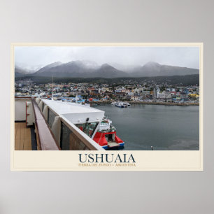 Affiche Ushuaia sous les Andes