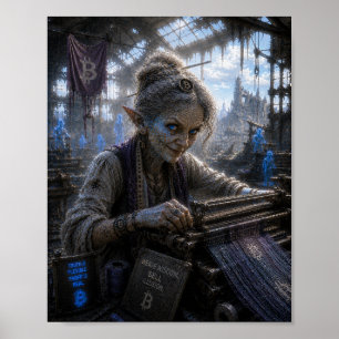 Affiche Usine de textile / Tisserande / Rousserie