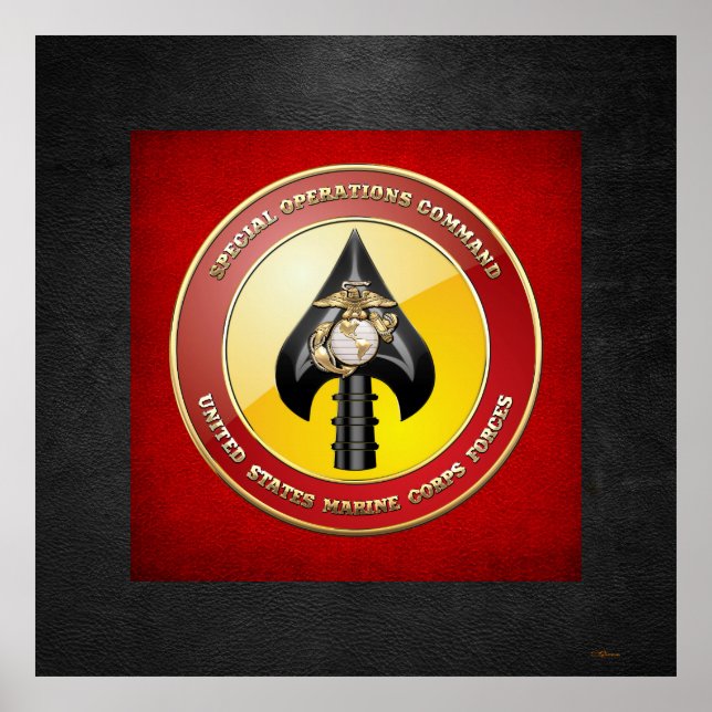 Affiche USMC Opérations spéciales (MARSOC) [3D] (Devant)