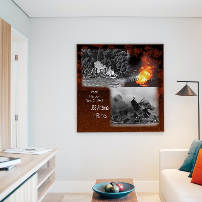 Affiche USS Arizona, Pearl Harbor 1941 (Créateur téléchargé)