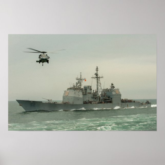 Affiche USS Bunker Hill (CG 52) (Devant)