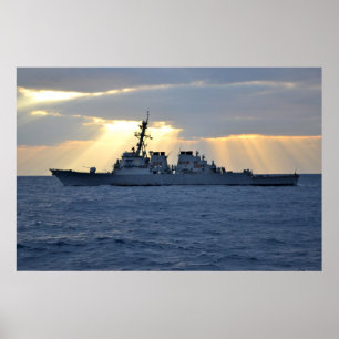 Affiche USS Curtis Wilbur (DDG 54)