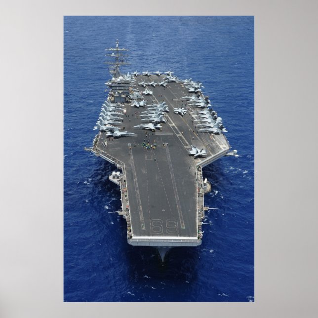 Affiche USS Dwight D. Eisenhower (CVN 69) (Devant)