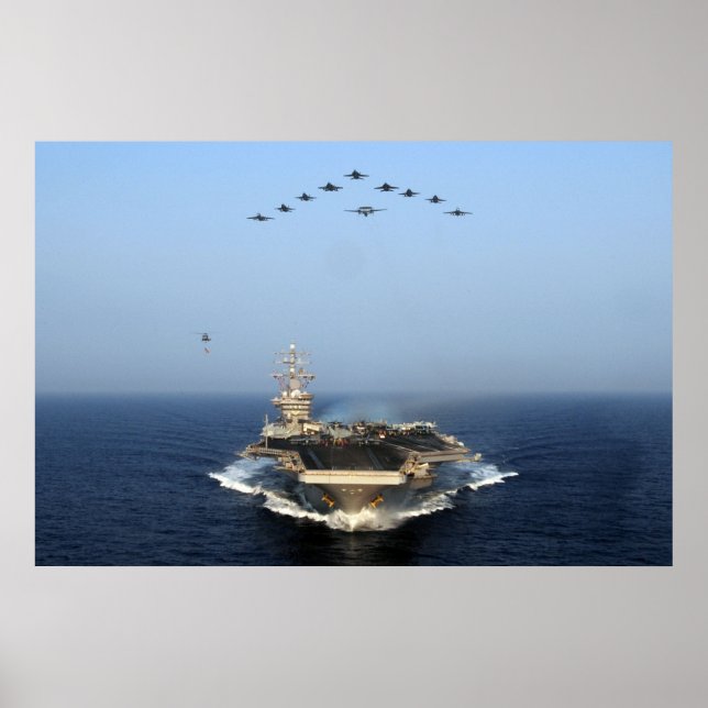 Affiche USS Dwight D. Eisenhower (CVN 69) (Devant)