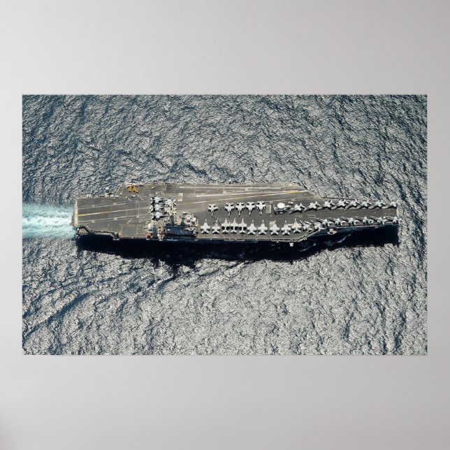 Affiche USS Dwight D. Eisenhower (CVN 69) (Devant)