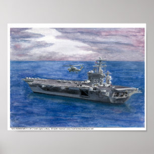 Affiche USS EISENHOWER Art Print