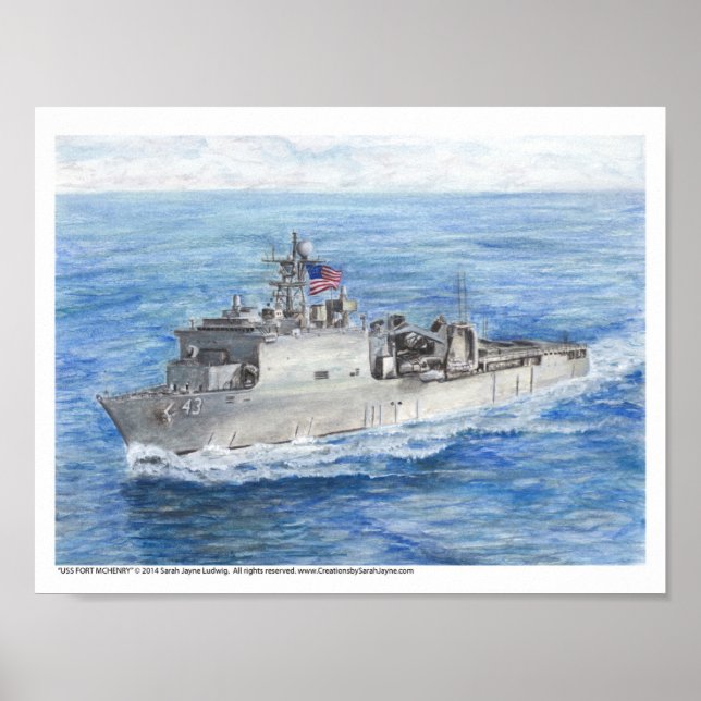 AFFICHE USS FORT MCHENRY (Devant)