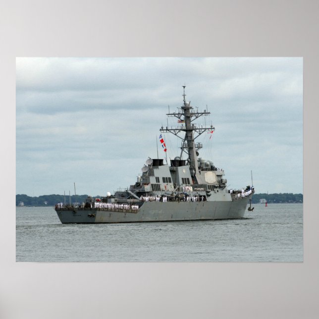 Affiche USS Mahan (DDG 72) (Devant)