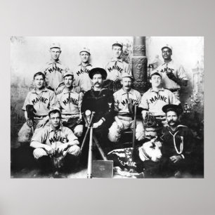 Affiche USS Maine Baseball Team, 1898