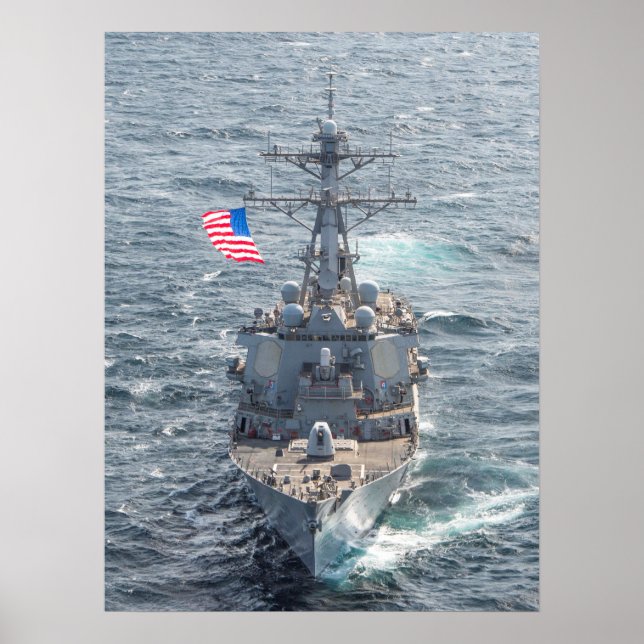 Affiche USS Mitscher (DDG 57) (Devant)