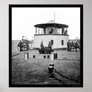 Affiche USS Monitor Catskill in Charleston Harbour, SC 186