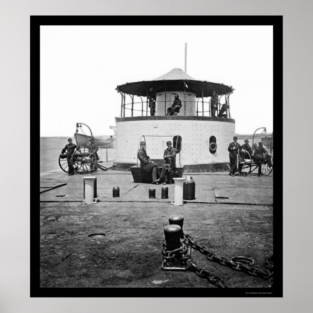 Affiche USS Monitor Catskill in Charleston Harbour, SC 186 (Devant)