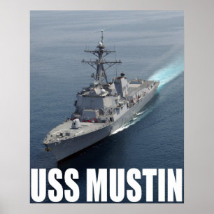Affiche USS Mustin