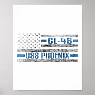 Affiche Uss Pcute Ss Cute Ssnix World War Cruiser Cl-46 Us