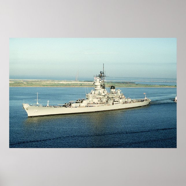Affiche USS Wisconsin (BB-64) (Devant)