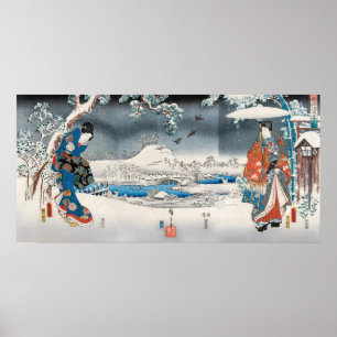 Affiche Utagawa Hiroshige - Conte de Genji