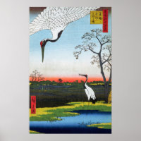 Utagawa Hiroshige - Minowa, Kanasugi, Mikawashima