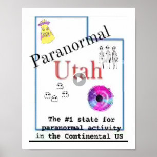 Affiche Utah est l'état 1 paranormal