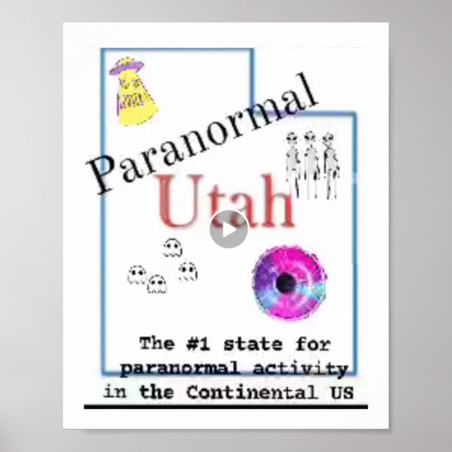 Affiche Utah est l'état 1 paranormal (Devant)