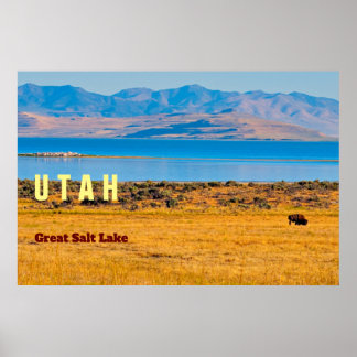 Affiche UTAH L'État du Grand Lac Salé