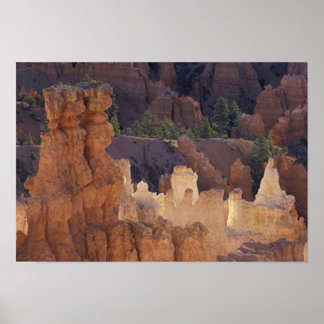Affiche Utah, Parc national du canyon de Bryce. Hoodoos, (Devant)