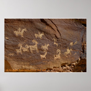 Affiche Ute Petroglyphes