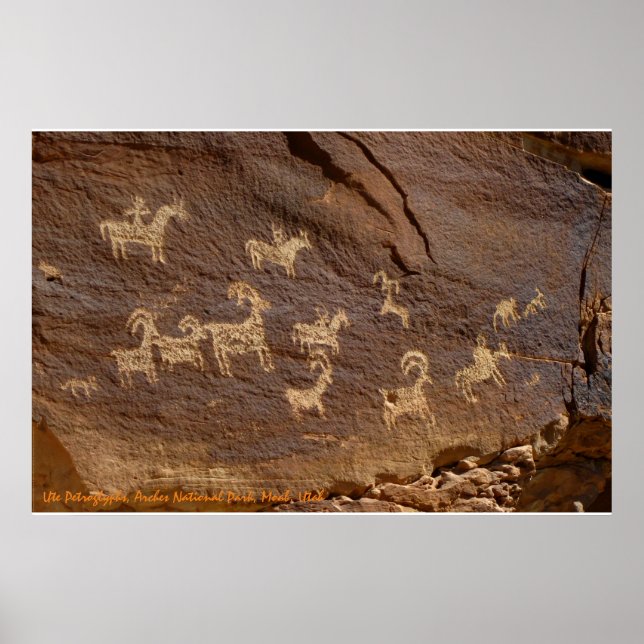 Affiche Ute Petroglyphes (Devant)