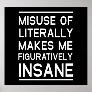 Affiche Utilisation abusive de la littérature