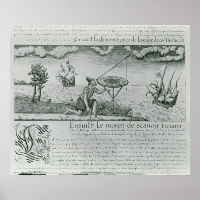 Affiche Utilisation du sextant (Devant)