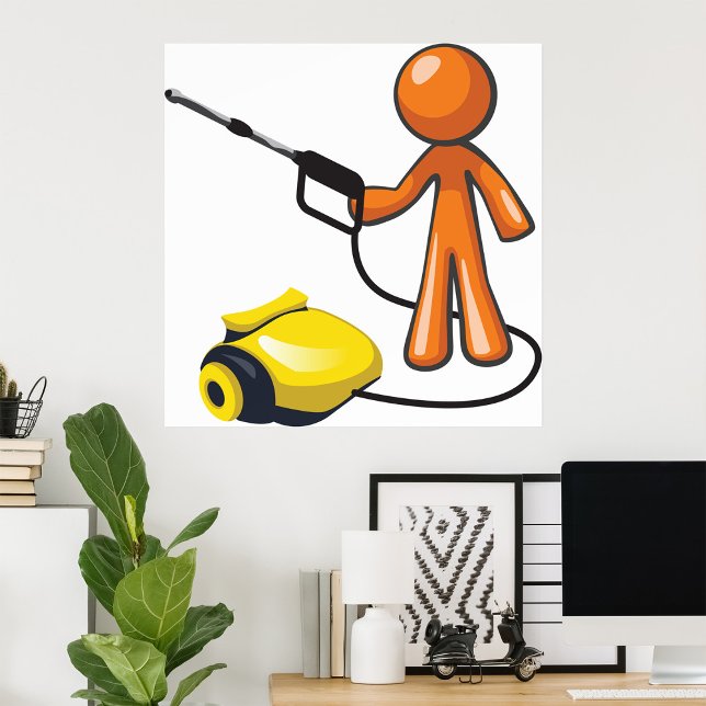 Affiche Utilisation D'Une Lave-Pression (Créateur téléchargé)