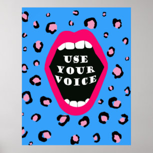 Affiche Utiliser votre voix