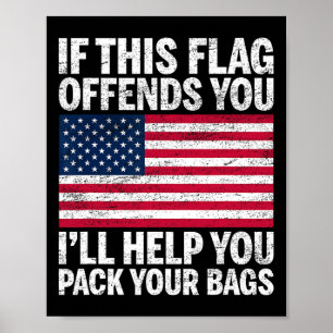 Affiche Utopia Sport Usa Shop Si Ce Drapeau Vous Offense J