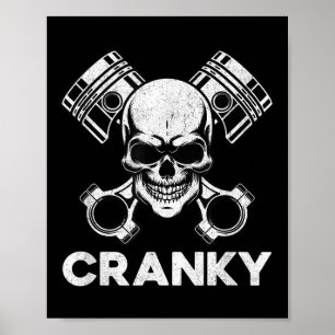Affiche V8 Moteur Américain Crankshaft Amoureux de Voiture