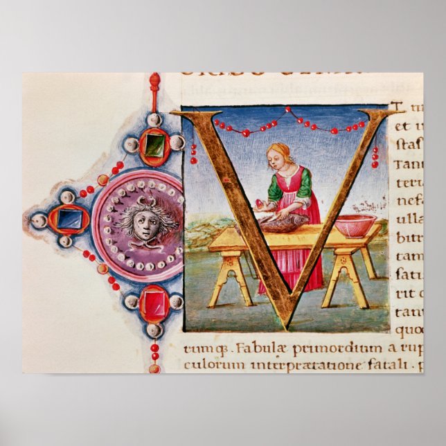 Affiche 'V' initial historique représentant (Devant)