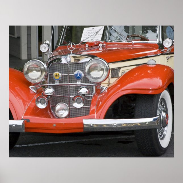 Affiche VA, Seattle, automobile allemande classique. 2 (Devant)