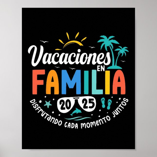 Affiche Vacaciones En Familia 2025 (Devant)