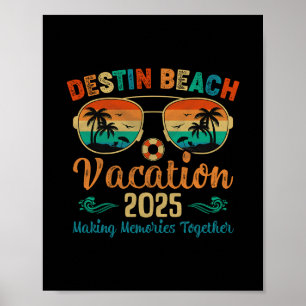 Affiche Vacances à Destin Beach Floride 2025 Amis Famille