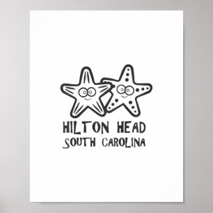 Affiche Vacances à Hilton Head Caroline du Sud Filles Garç