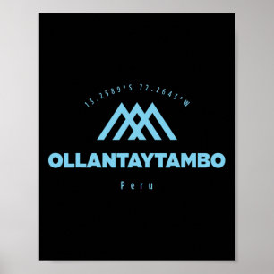 Affiche Vacances à la montagne d'Ollantaytambo Ski Pérou