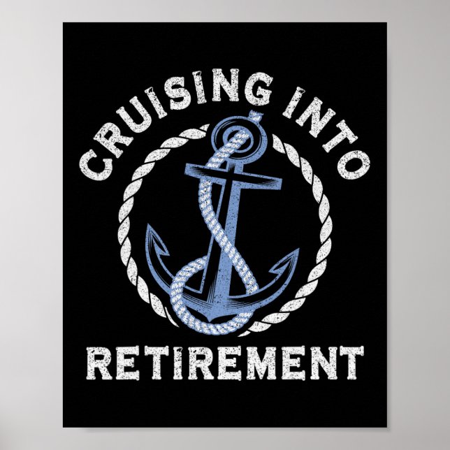 Affiche Vacances Bateau À Voile Croisière À La Retraite (Devant)