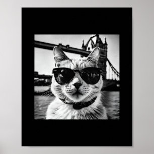 Affiche Vacances britanniques et visites de chats à Londre